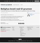 Bolighus brant ned til grunnen